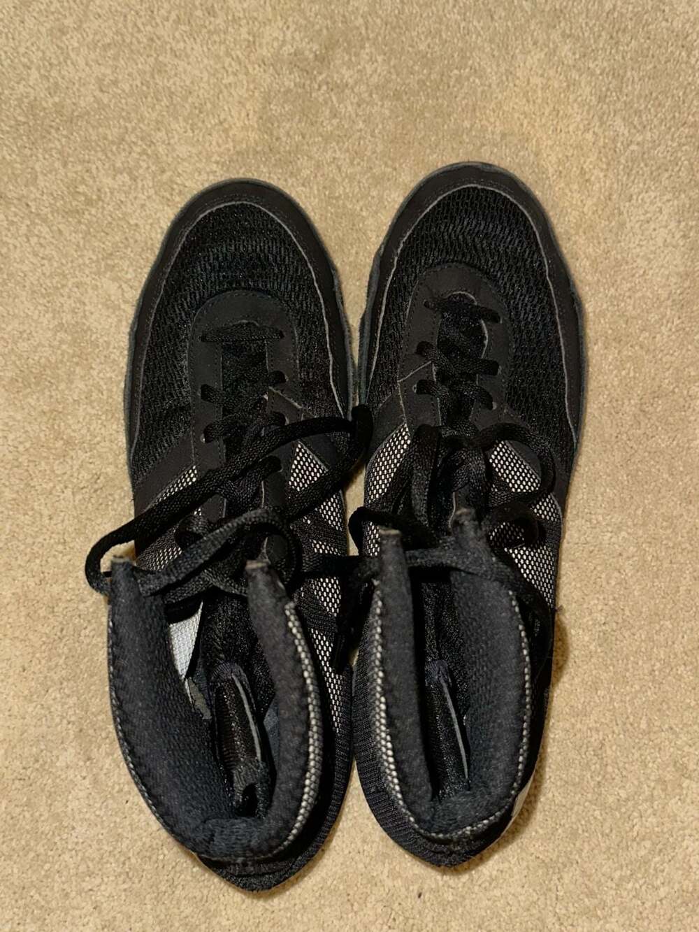 Adidas Pretereo III Wrestling Shoes-Black-Size 11 mens
